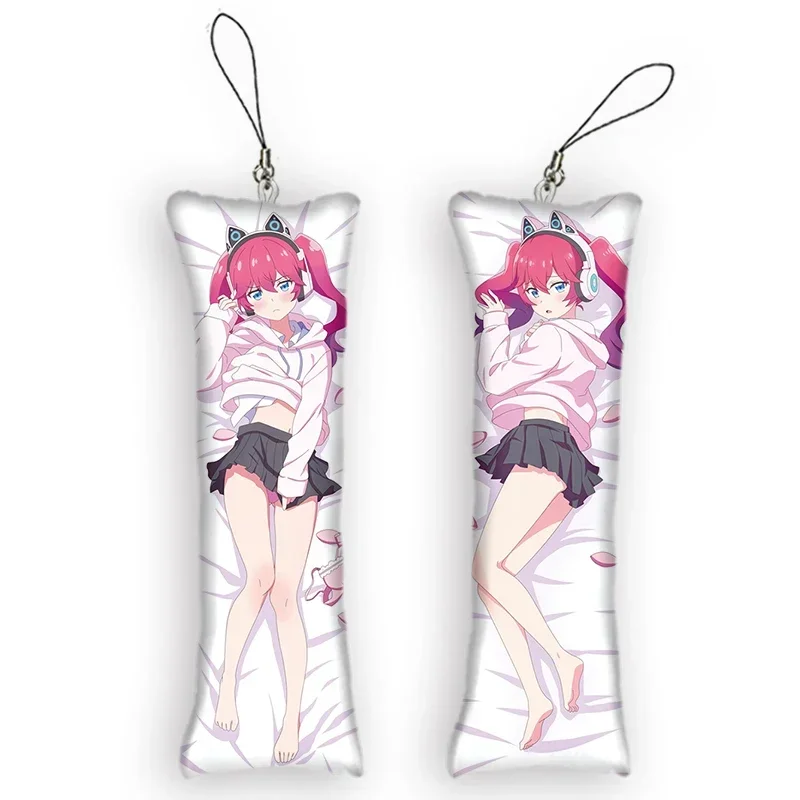 

New Pattern Anime Keychain Love Flops Amelia Irving Mini Dakimakura Pendant 3D Print Ornament Cute Otaku Small Body Pillow Penda