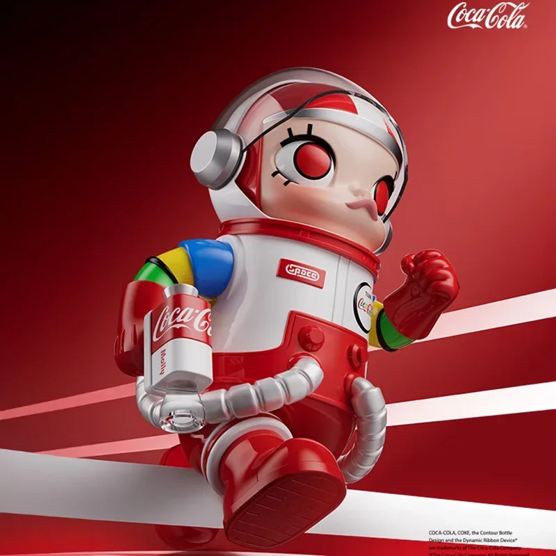 Genuine Mega Space Molly 400% Coca Cola 3.0 Serise Action Figure Figurine Cute Cartoon Model Collectible Decor Toy Surprise Gift