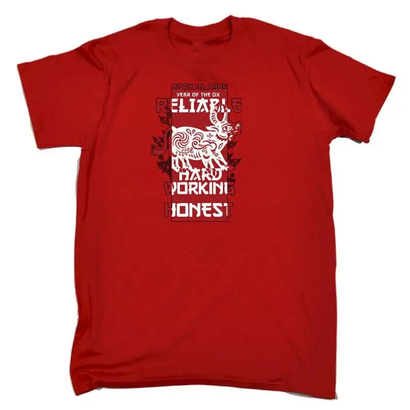 

Born In 1985 Year Of The Ox Birthday Mens Funny T Shirt