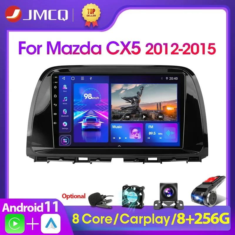 

JMCQ 2Din Android 11 Car Stereo Radio Multimedia Video Player For Mazda CX5 CX-5 CX 5 2012 - 2015 Navigation GPS 2 din Carplay