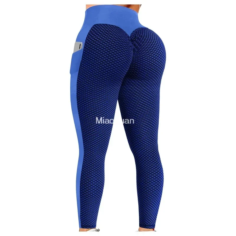 

Anti Cellulite Pocket Leggings Women Push Up Honeycomb Butt Lift Booty Tights Sexy Workout Fitness Yoga High Waist Ruched Pants