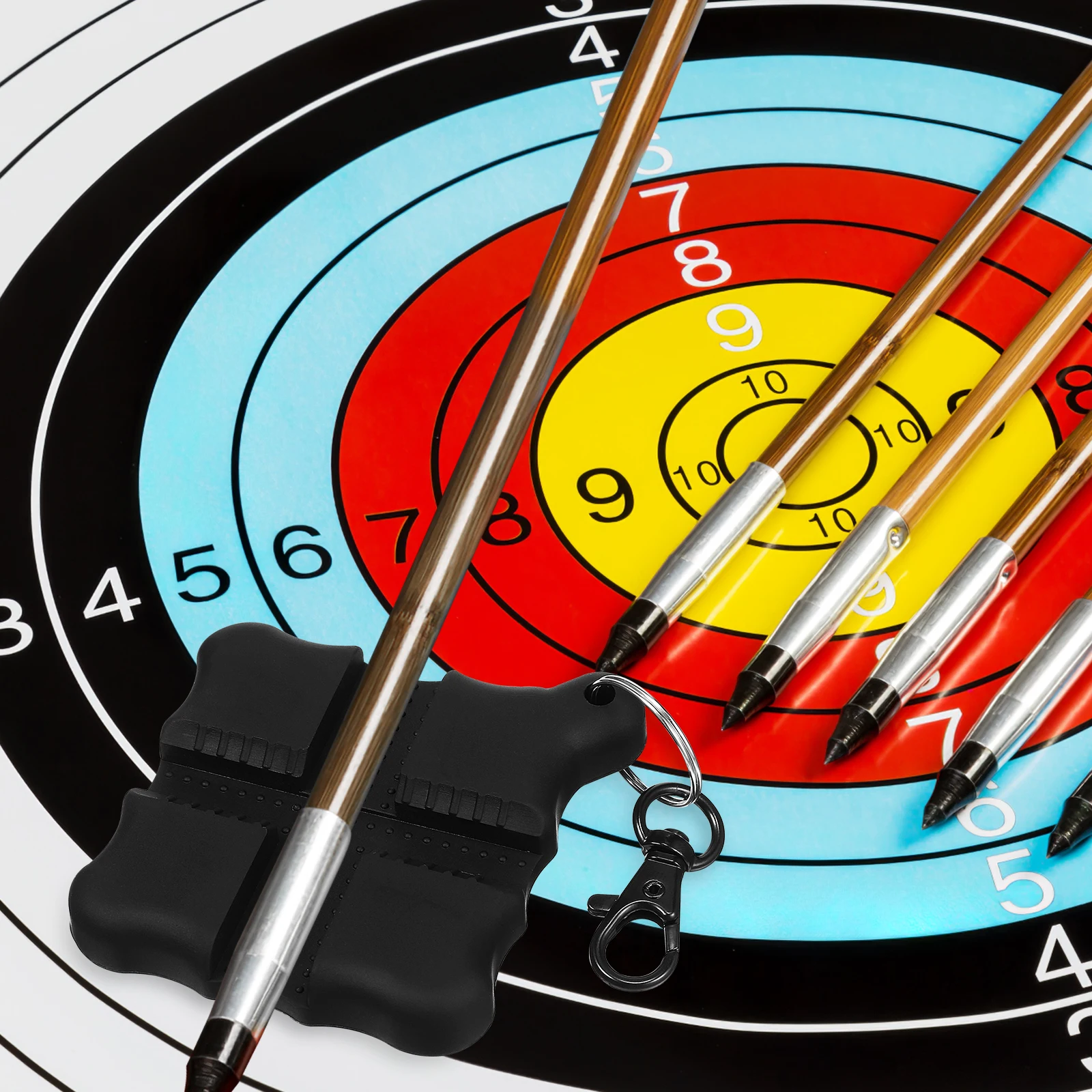 

2 pcs Silicone Pullers Portable Flexible Practice Tools Cross Design Anti-Slip Arrow Remover Grippers Universal Arrow Sizes Hand