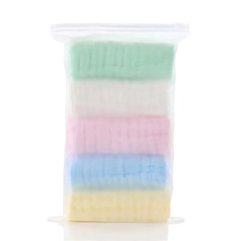 5 PCS 30x30cm  Cotton Soft Baby Towels Baby Face Towel Handkerchief Bathing Feeding Face Washcloth Wipe burp cloth