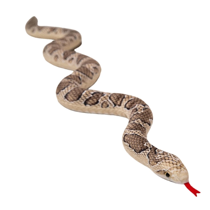 Plush Snake Toy with Elegant Designs Soft Fabric for Snuggles and Decoration D5QF