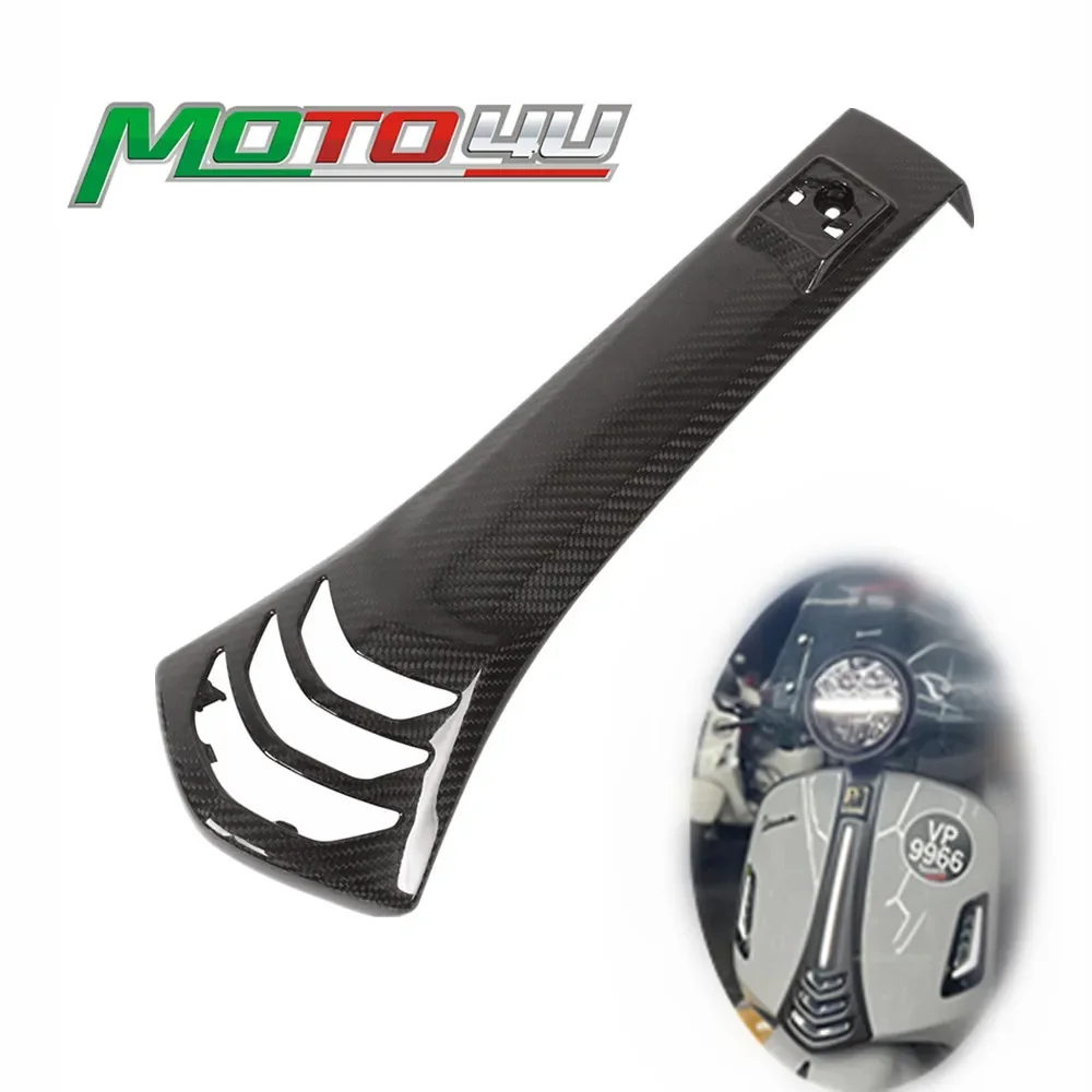 

MOTO4U For Vespa GTS300 GTS 125 300 2023 2024 Scooter 100% Carbon Fiber Modified Decorative Cover Bowtie Front Tie Buckle