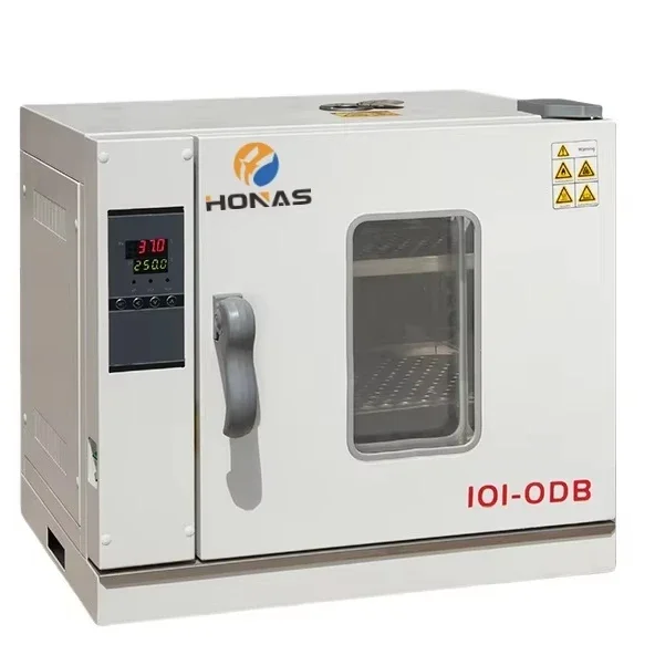 

Лабораторная духовка 101-DB с 0,1 ℃ ПИД-управление разрешением 250г. ℃ Принужденная конвекция для камеры сушки испытаний на старение