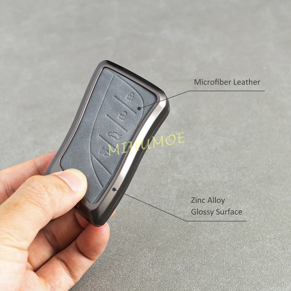 Metal Leather Car Key Fob Case Cover Keychain For Lexus ES NX RX UX RZ LC LS LX LM TX 200 250 300 350 350h 400h 450h Accessories