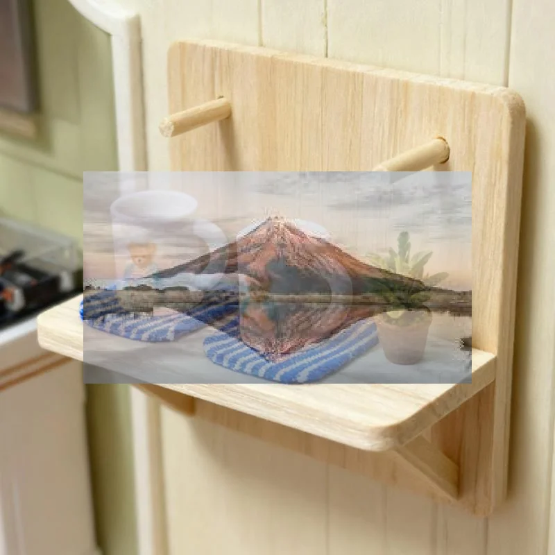 

.2Pcs Dolls House Accessories Pretend Play Toys plastic Dollhouse Home Scene Decoration Mini Dollhouse Bear Mug Water Cup Model