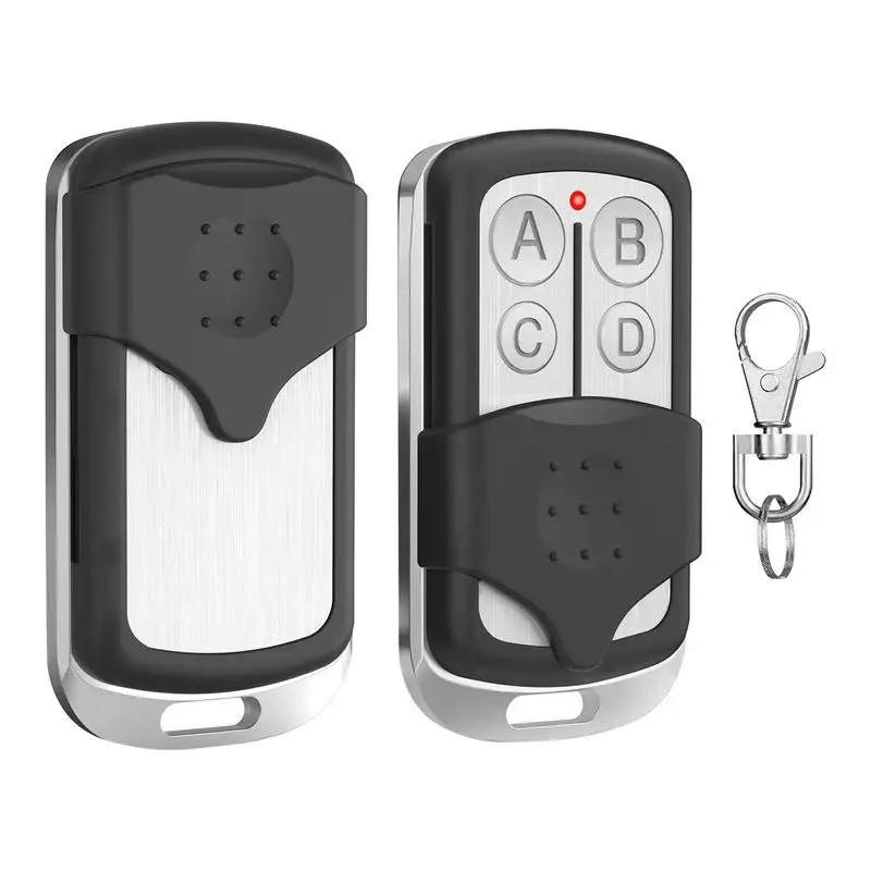 433MHz Remote Control Universals Automatic Car Garage Door Gate Cloning Wireless Remote Control Key Fob with Sliding Cover