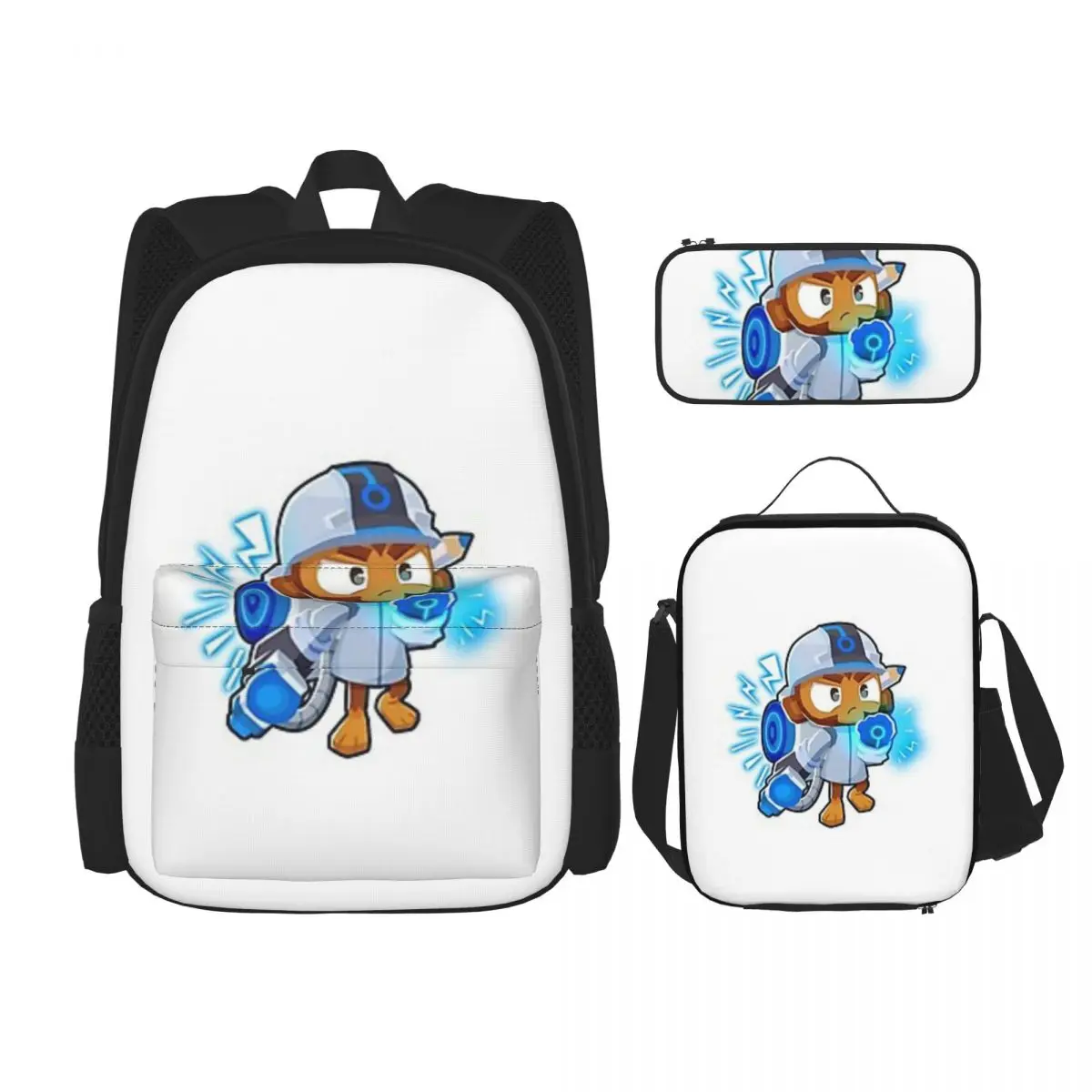 

Singe Bloons Td 6 Backpacks Boys Girls Bookbag Students School Bags Cartoon Kids Rucksack Lunch Bag Pen Bag Three-Piece Set