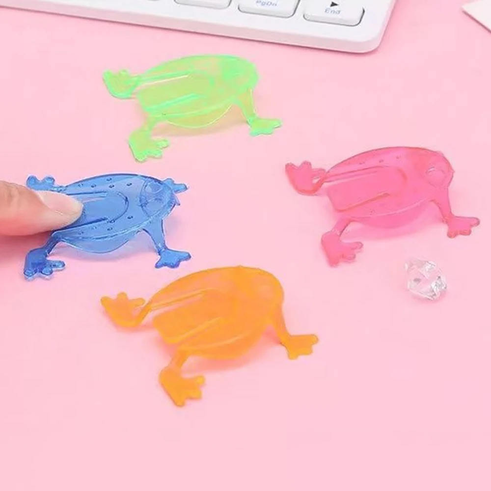 Grenouille sautante rebondisnoyaux en plastique pour enfants, jouet coule, durable, 10 pièces, 20 pièces, 30 pièces