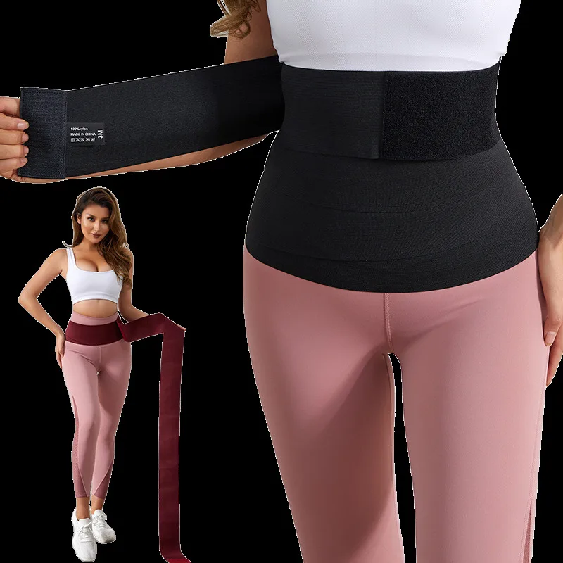 Buikband voor vrouwen, brede elastische tailleband, tailletrainer, taille-verslankende band, buikband