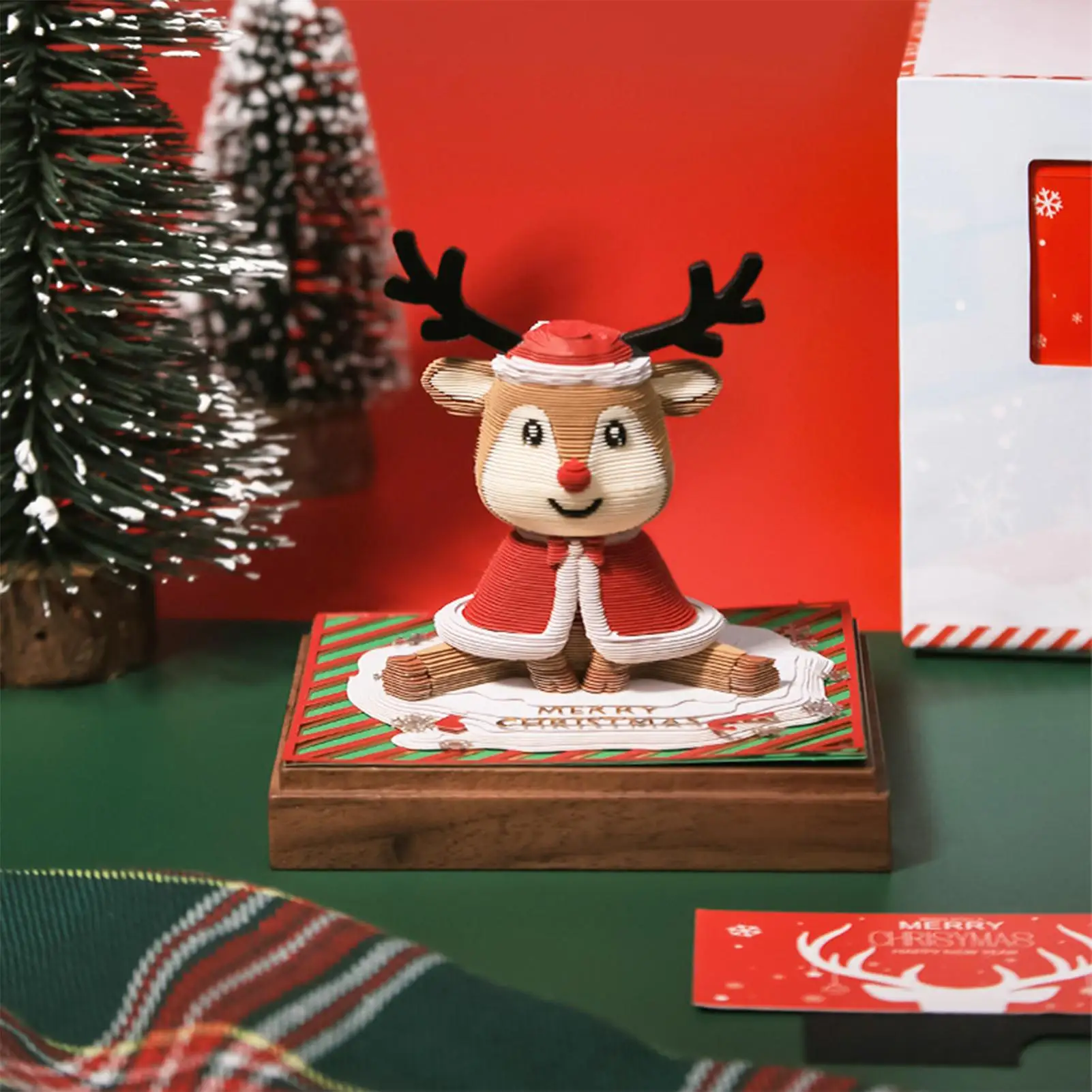 

3D Calendar 2026 Deer Design Daily Planner Christmas Themed Tear Away Desk Calendar 2026 For Kids Women Men Teacher School