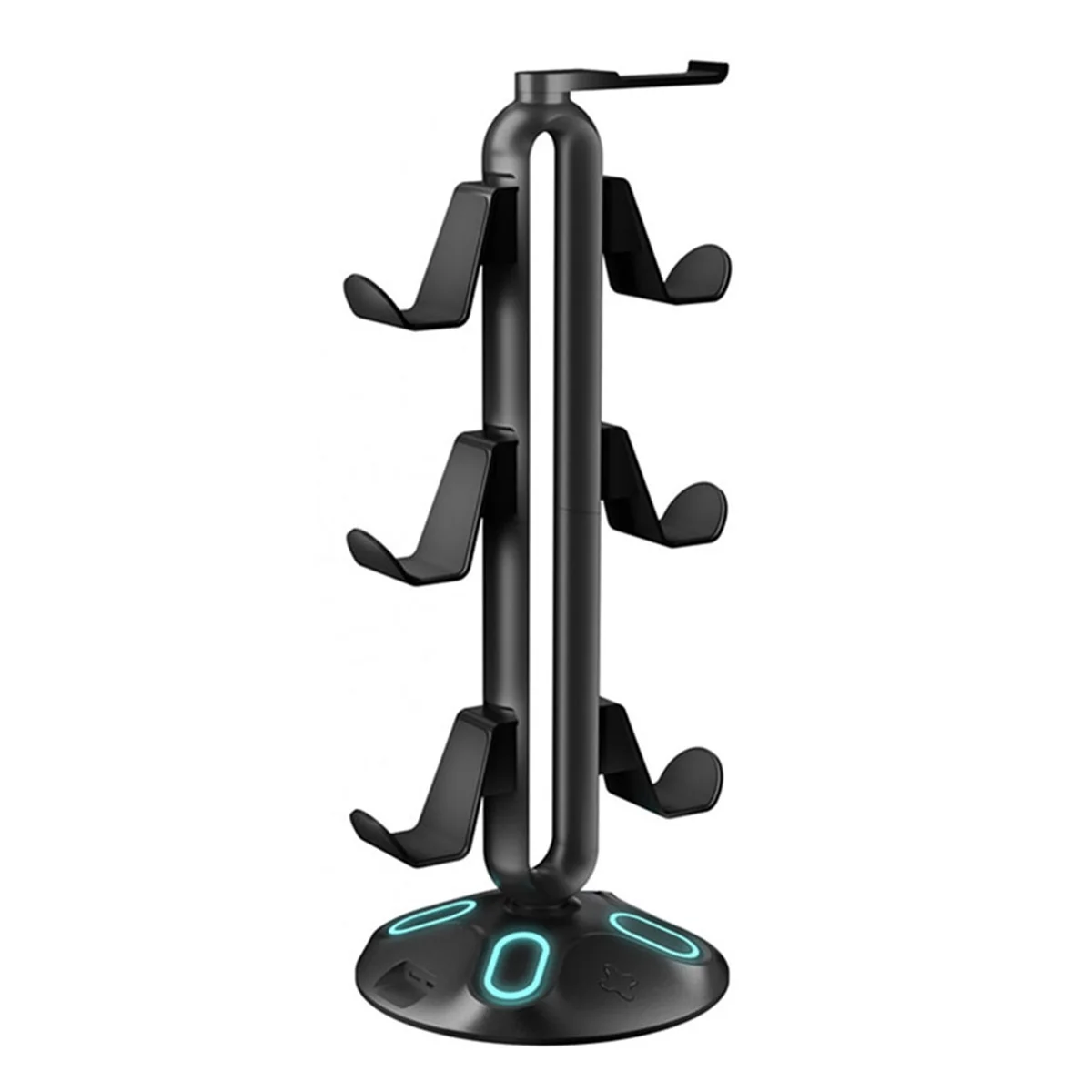 

T06C-Gaming RGB Headphone Stand,Controller Holder- Headset Stand with 2 USB Charging Ports and 3.5Mm & Type-C