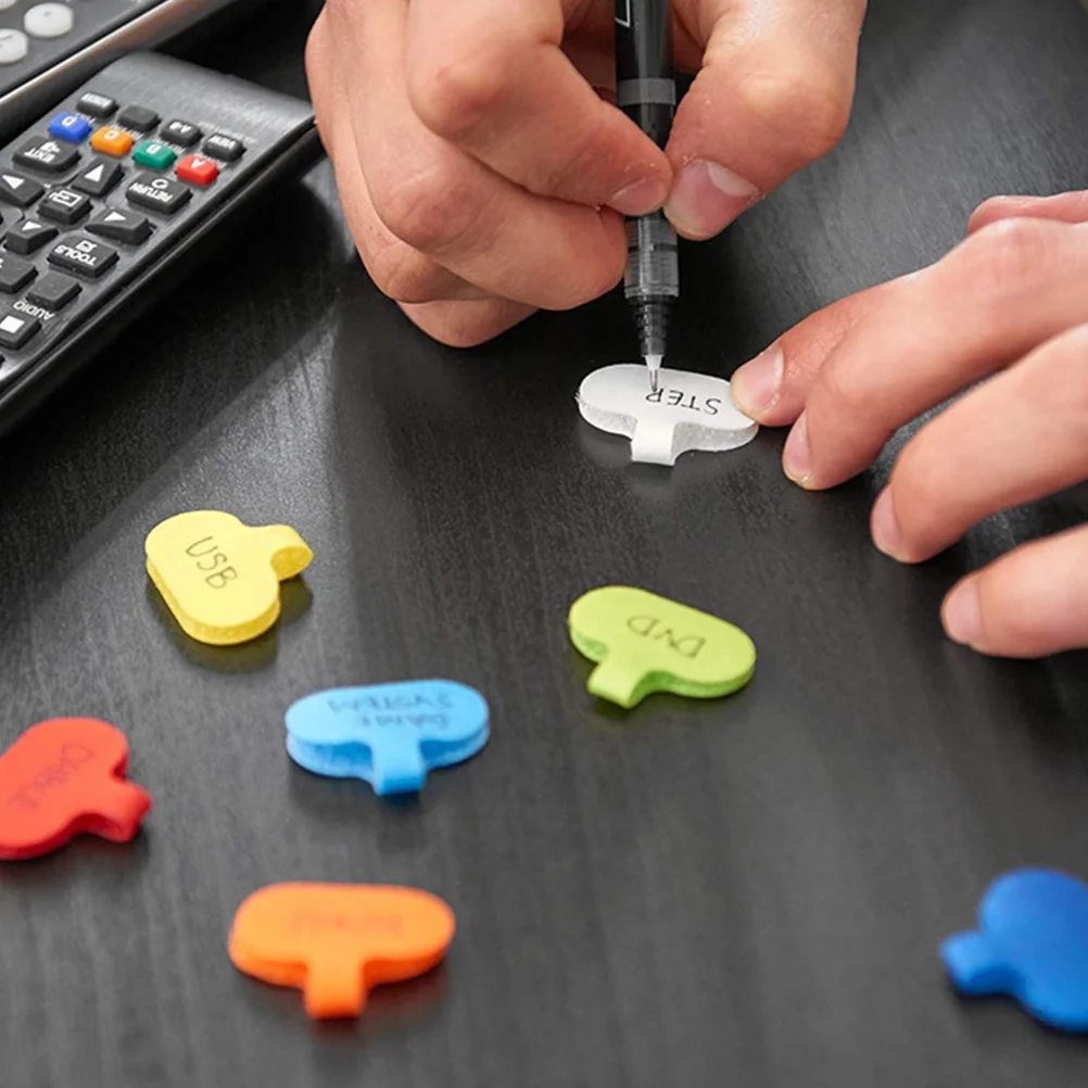 

20Pcs Cable Label Tags Nylon Cord Organizer Reusable Flexible Fastening Cord Identification for Electronics Cable Labels Tags