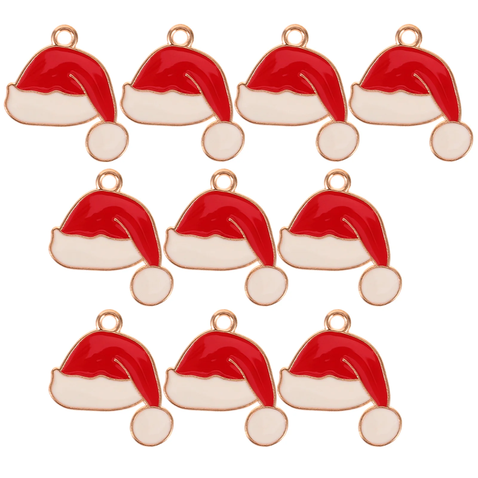 

20Pcs Christmas Hat Pendants Alloy DIY Jewelry Charms for Necklace Bracelet Earring Keychain Christmas Jewelry Making Supplies