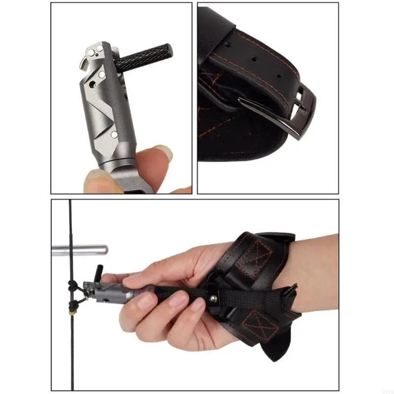 

Средства для выпуска блочных луков Спусковые крючки Удобный ремешок на запястье Спусковые крючки для стрельбы из лука Аксессуар