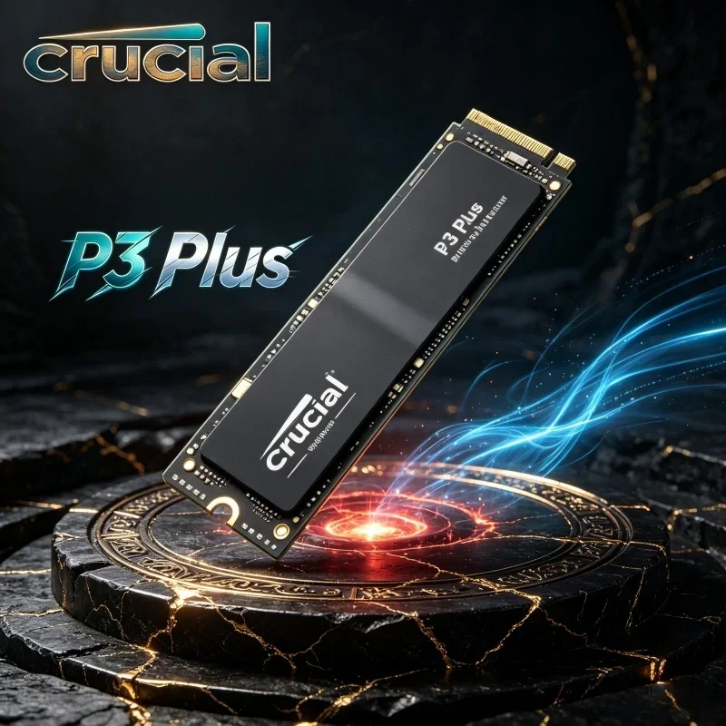 

Crucial P3 Plus M.2 2280 PCIe4 NVMe SSD 1TB 2TB Ultra Fast Boot Low Latency Storage Disk For Gaming Laptops