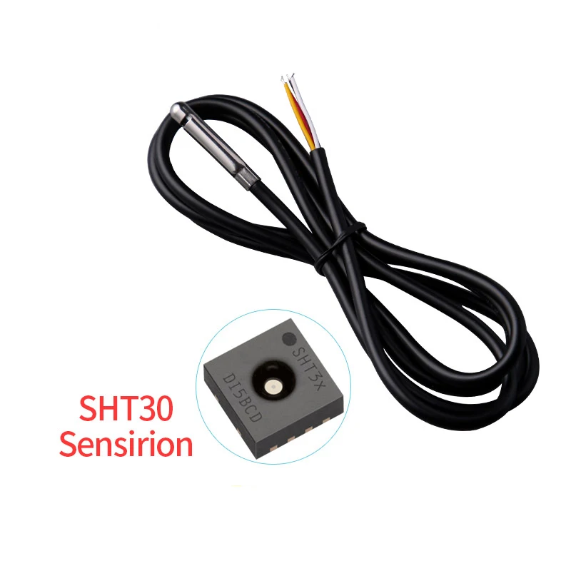 Sensor de temperatura y humedad impermeable, salida digital, IIC, SHT30, SHT20, SHTC3, SHT40