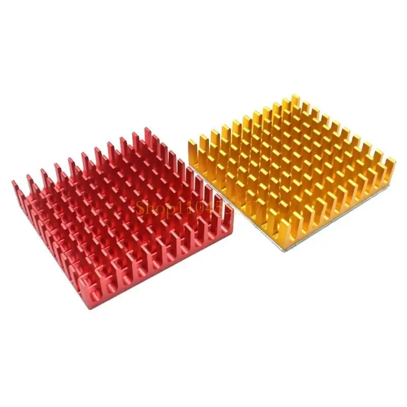 أفضل بائع مشعاع بالوعة الحرارة من الألومنيوم 40x40x11 مللي متر أنودة سوداء مع وسادة حرارية 4 قطعة/الحزمة #3