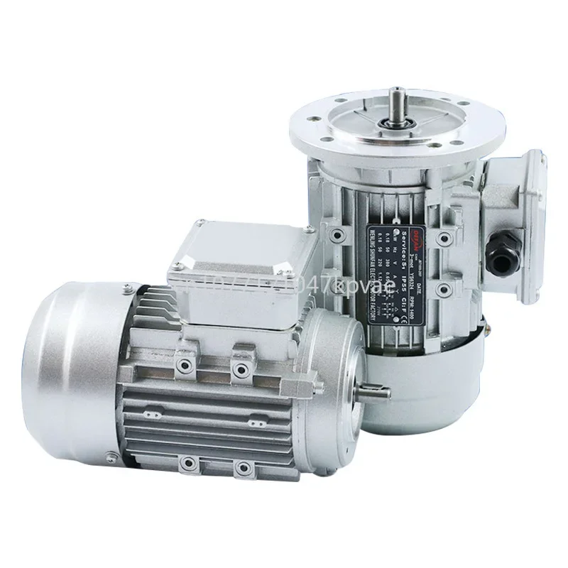 Rv reducer worm gear reducer motor, three-phase 380v national standard copper wire vertical aluminum alloy motor