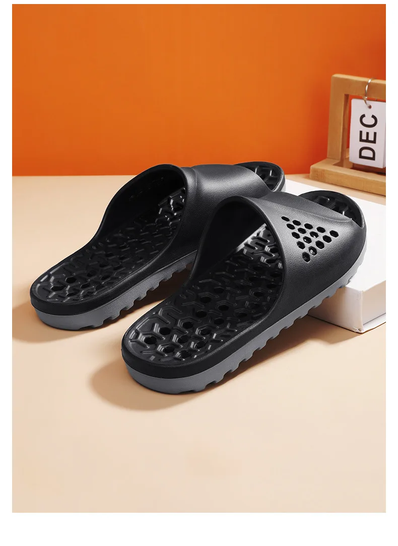 Pantuflas Antideslizantes para Parejas, para Baño, Interior y Exterior, Sandalias Planas de Verano, Pantuflas Suaves de EVA