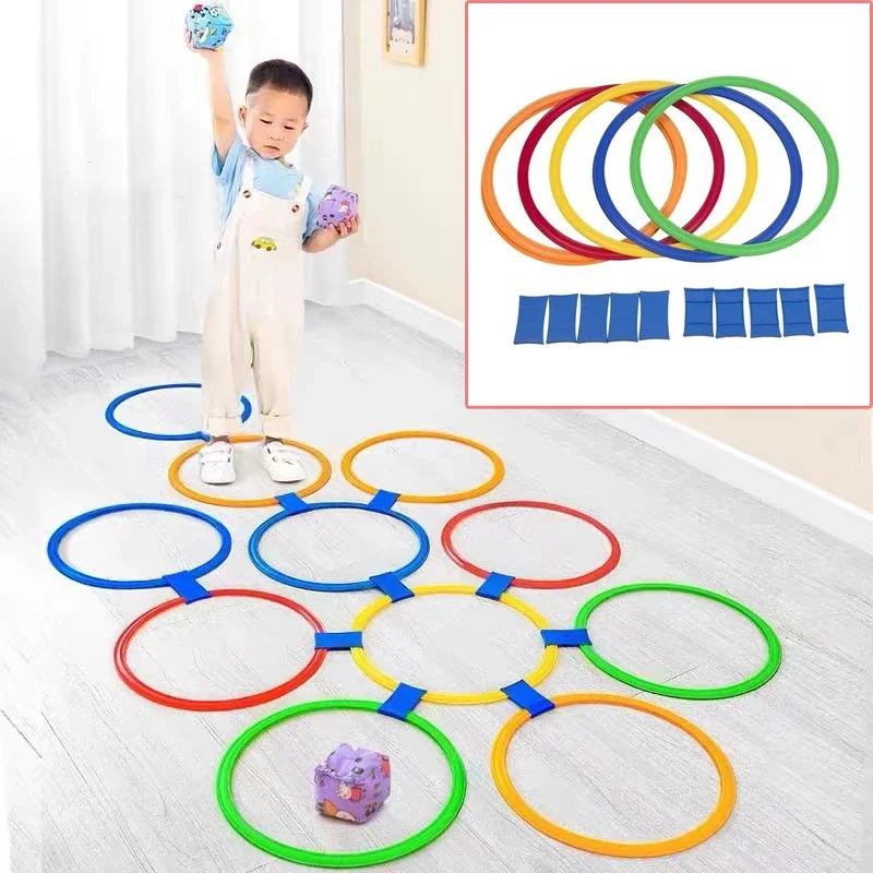 

Children Jump Grid Outdoor Game Parent-child Interactive Toys Kindergarten Early Education Teaching Aids Sensory Training Circle