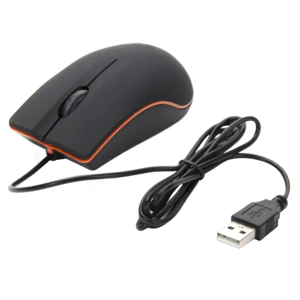 USB Wired Office Mouse Ergonomic 1200DPI Mute Computer Gaming Optical Mouse PC Accessories for Windows 98/for XP/for Vista/7/8