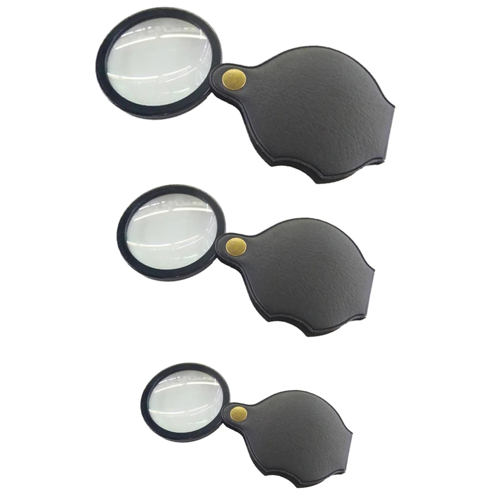 6/8/10X Handheld High Magnifying Glass ABS Handle Mini Portable Glass Lens Magnifier for Viewing Jewelry Reading
