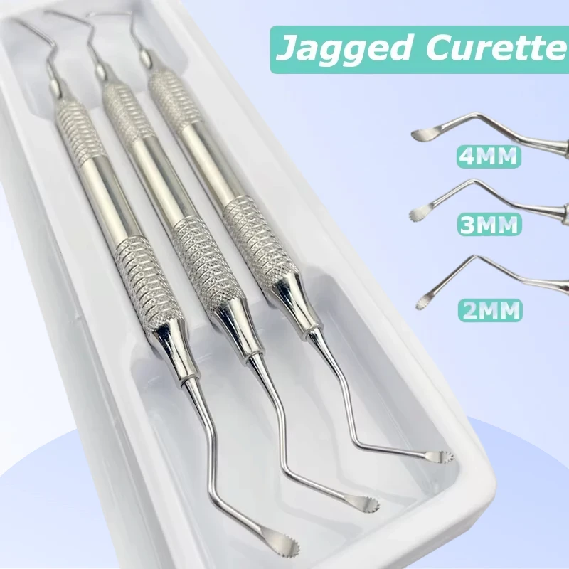 

Стоматологическая зубчатая кюретка, профессиональные инструменты для имплантатов, инструменты из нержавеющей стали, пародонтальная кюретка для костей, инструменты для имплантации