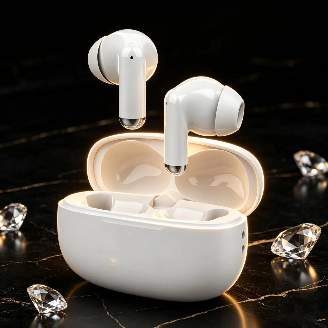 TWS Wireless Earbuds Bluetooth 5.3 HiFi Stereo Low Latency 13mm Driver Comfortable Lightweight HD Mic Long Battery Life