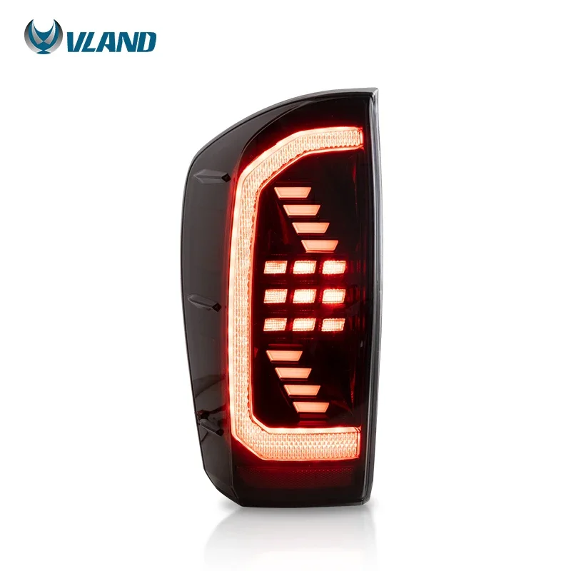 

VLAND Manufacturer Start up Animation DRL Full LED Rear Lamp Red Turn Signal 2016-2021 Tail lights For Toyota Tacoma