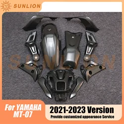 For YAMAHA MT-07 MT07 2021 - 2023 Carbon Fiber Painted Look Full Body Kits Fairing