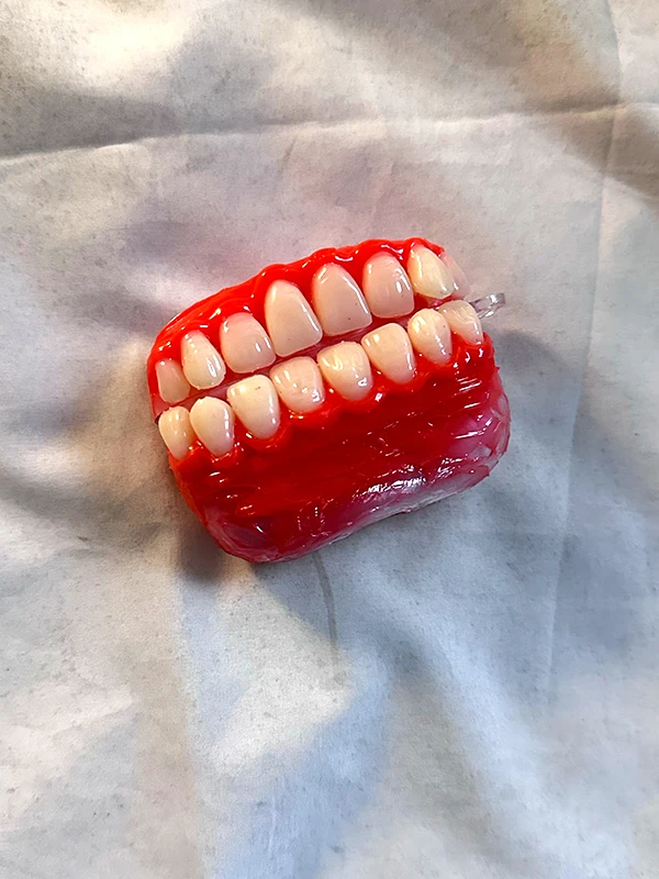 Handmade Acrylic Protective Case for  pro 3 Original  2 Red 3D Tooth Design Anti-Fall Simple Style  Access...