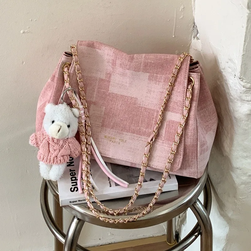 

Retro fashion commuter chain underarm bag women's 2026 new Senmeng spring and summer large-capacity shoulder tote bag
