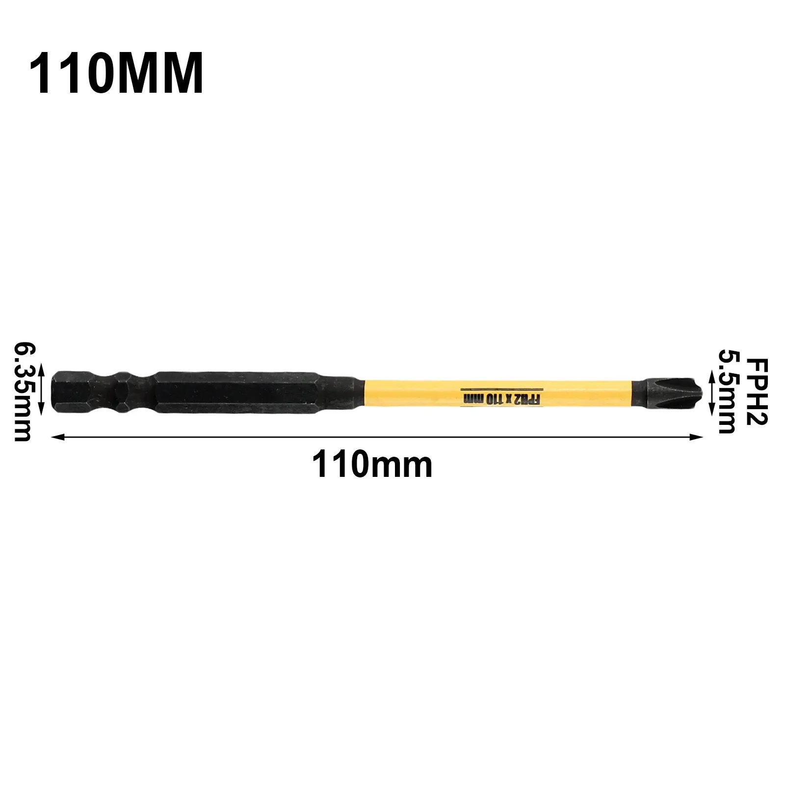 1Pc Magnetic Screwdriver Bit FPH1 FPH2 FPH3 Cross Driver Bit 65/110/150mm Anti Non-slip WaterProof Tools For Electrician Socket