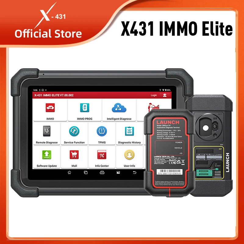 X-431 IMMO Elite LAUNCH Key Programmer Auto Diagnostic Scanner Keys Programming Coding Tool Immobilizer Car All Key Lost X431