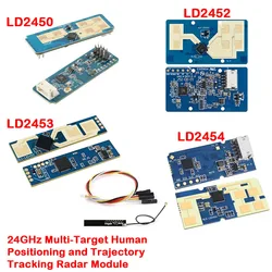 1-10Pcs Hi-Link HLK-LD2450 LD2452 LD2453 MM Wave Human Body Motion Tracking Trajectory Radar Sensor Module Multi-Target Position