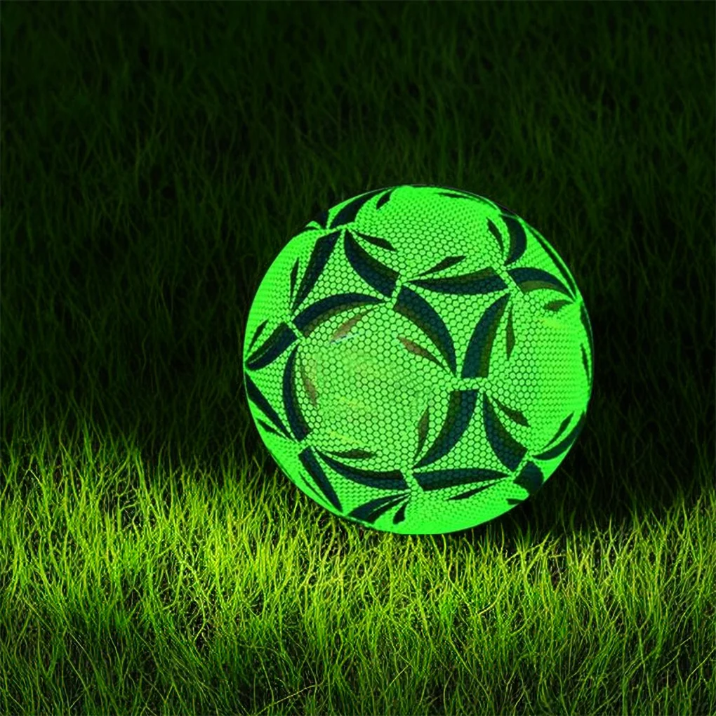 

PU Luminous Football With Fashionable Pattern For Nighttime Training Standard Size Football Training