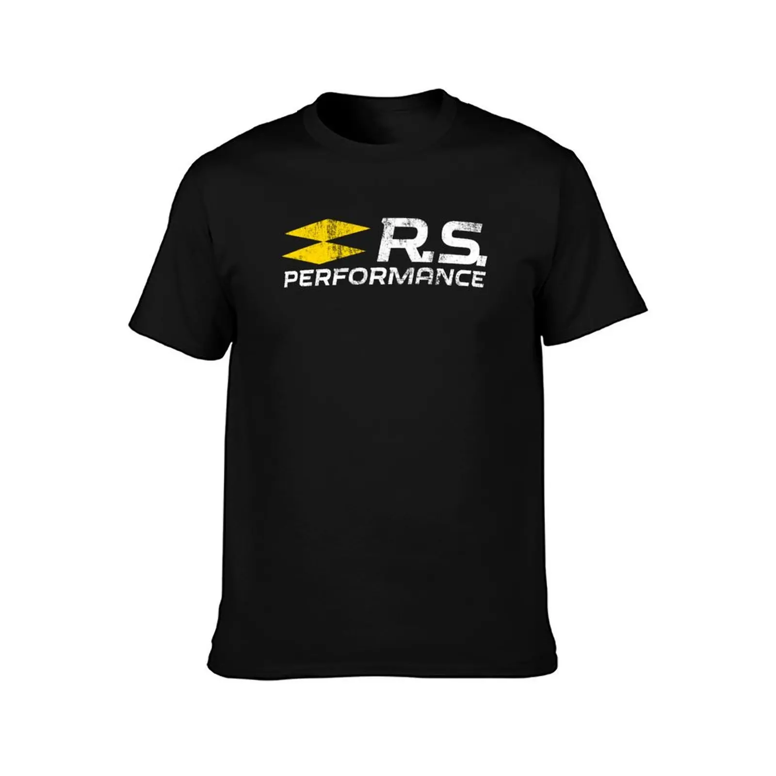 RS PERFORMANCE LOGO (YELLOW-WHITE) T-Shirt Creative Graphic Tee Shirt T-Shirt