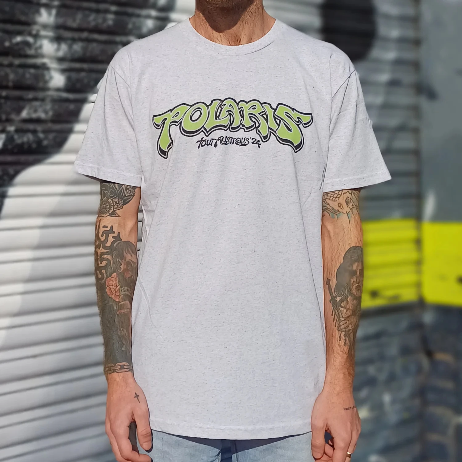 ‌ Camiseta de algodón con gráfico de la banda Pola-ris Australia 2026 para hombre y mujer, ropa informal de verano unisex, estilo vintage