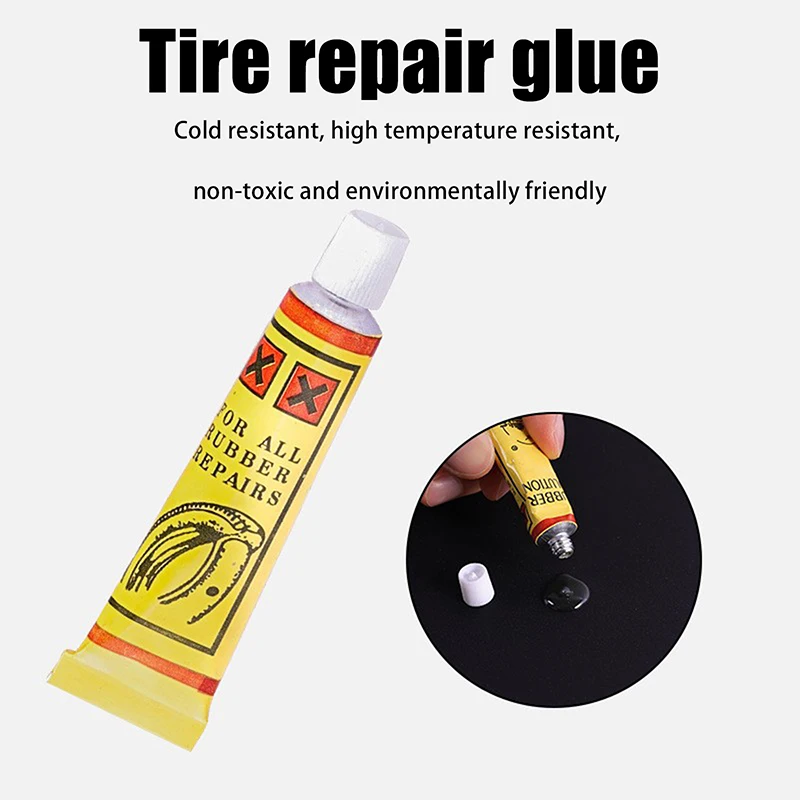 Bicycle Flat Tire Repair Kit Bike Inner Tube Patching Wheel Tyre Lever Free Cold Patch Sealant Portable Rubber Tyre Repair Pads