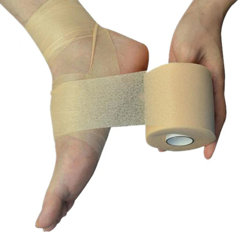 Film en mousse de coton auto-adhésif pour la peau, bandage élastique, coudières, genouillères, éponge, blessure musculaire, sous-enveloppe, bandes de sport Pato.org, 1 pièce