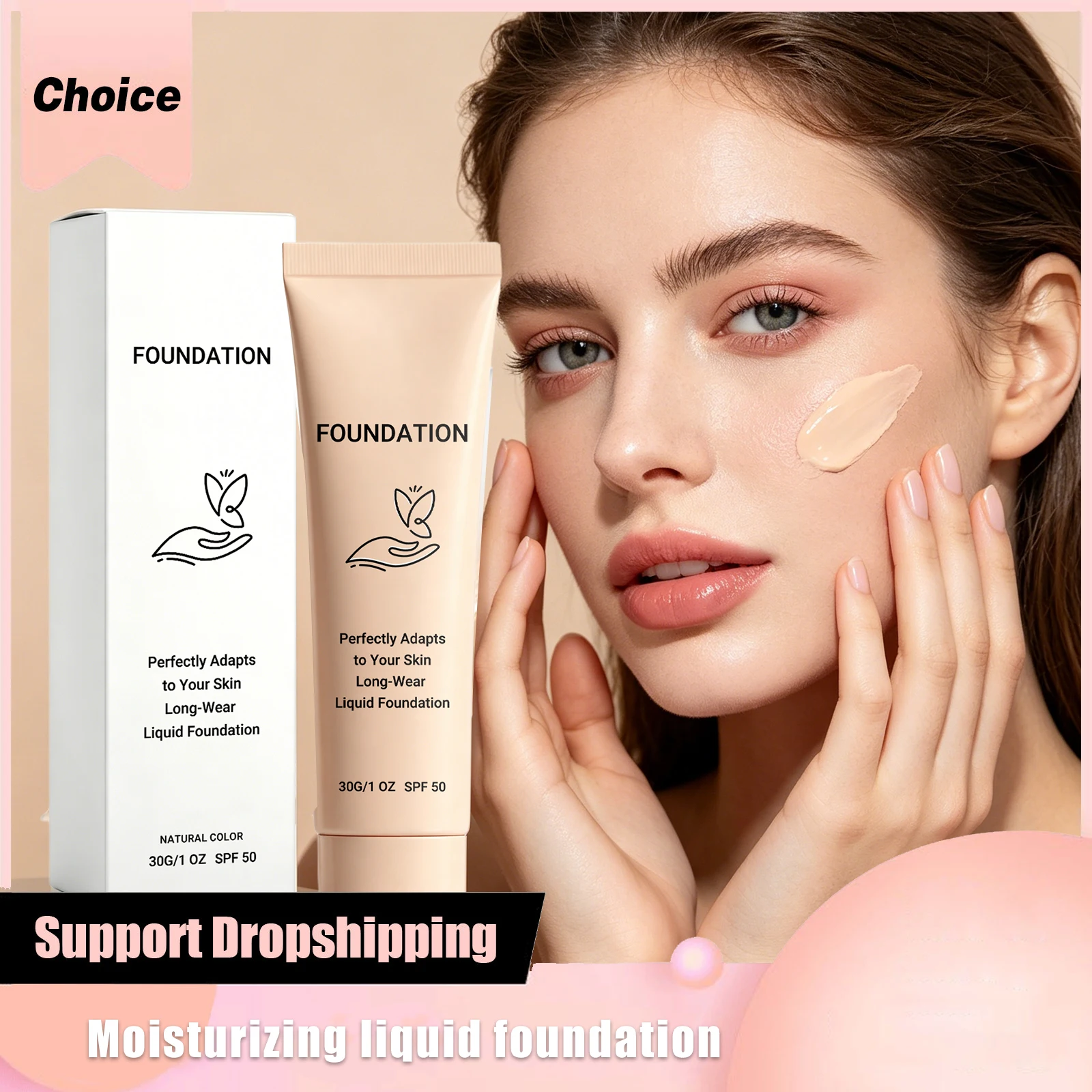 

Color Changing Foundation Matte Lasting Base High Concealer Oil Control Waterproof Moisturizes Brighten Makeup Liquid Foundation