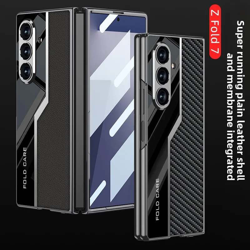 

[Простая кожа Supercar] Гальваническая универсальная защитная пленка для экрана, сверхлегкий ультратонкий чехол для телефона Samsung Fold7