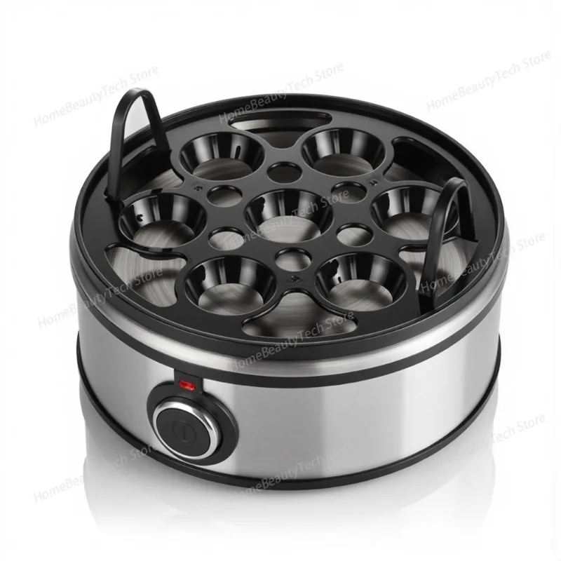 European Standard Multi-functional Egg Cooker, Fully Automatic Power-off for Home Use, Can Steam 7 Eggs for Breakfast, AK0054