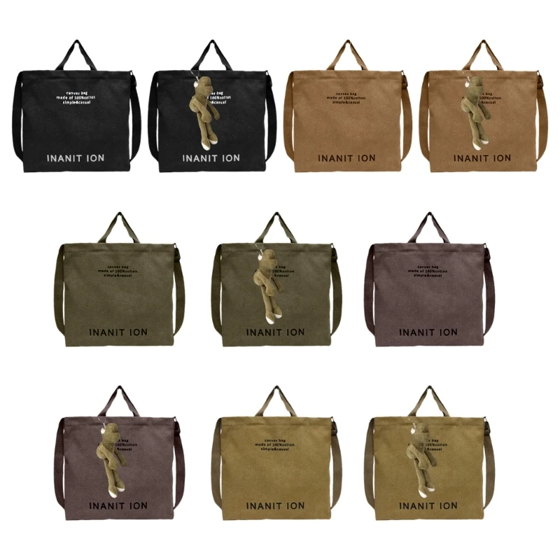 Casual Canvas Shoulder Bags Delicate Crossbody Bag Top Handle Bags with Adjustable Strap Suitable for Various Occasion