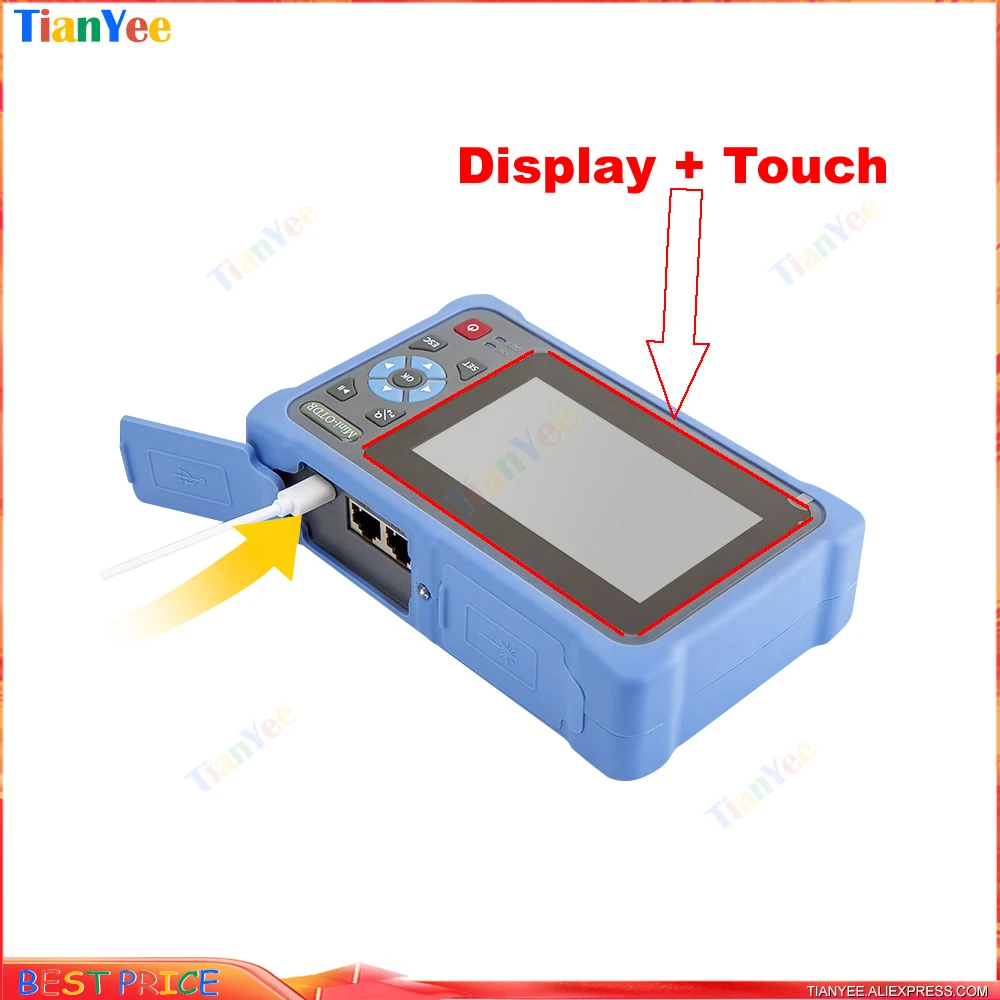 Spare parts Novker NK4000 AUA800A AUA800U Mini OTDR  Original Parts LCD Display and Touch Screen Integrated assembly Components