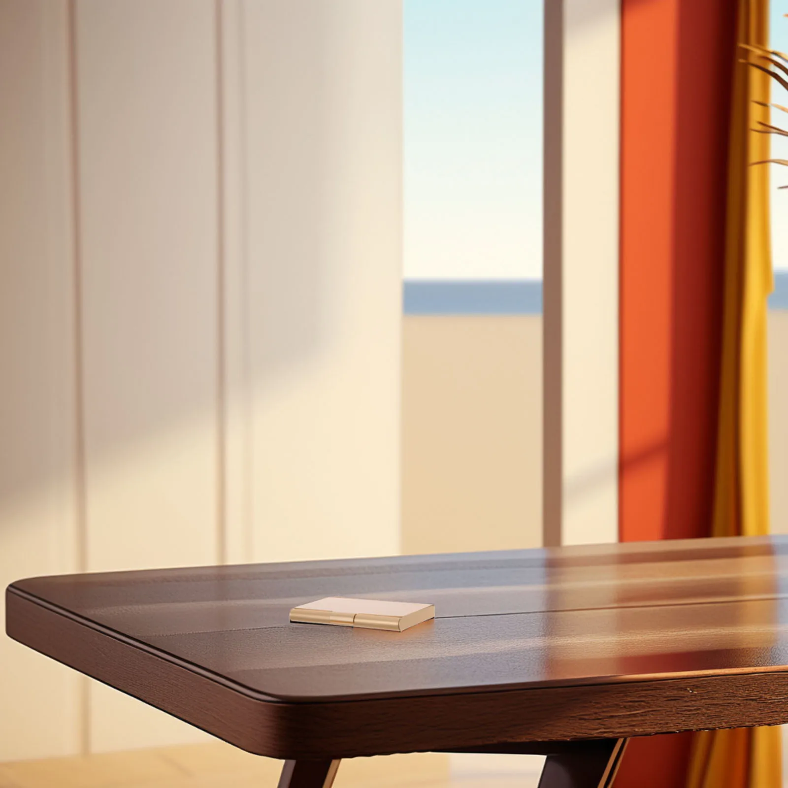 

Slim Aluminum Alloy Business Card Holder Large Capacity Card Storage Box for Name Cards Credit Cards Travel Office Use Portable