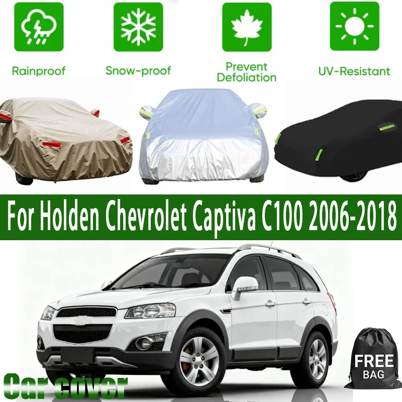 

For Holden Chevrolet Captiva C100 2006-2018 Car Covers with Reflective Strip Anti Corrosion Sun Rain Snow Wind Protection